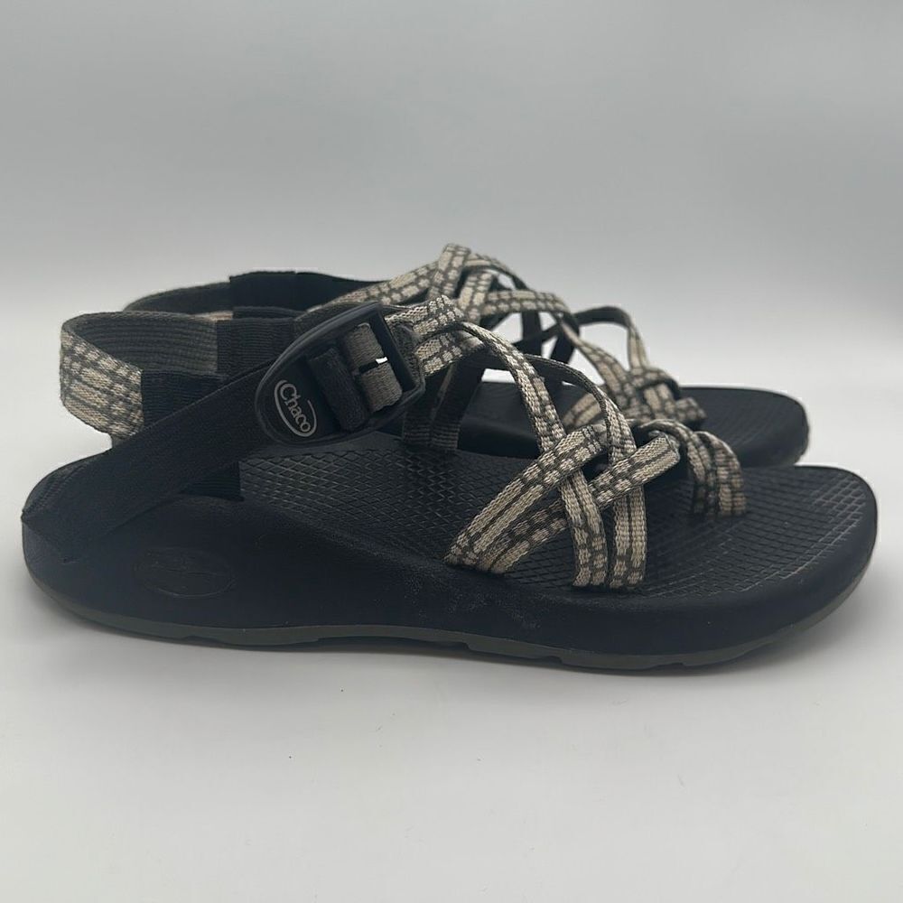 Chaco Z/Cloud‎ X2 Webb Angora Women's Walking Shoes Sandals Size 7 Black White